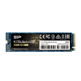 SiliconPower（シリコンパワー） SiliconPower M.2 2280 NVMe PCIe Gen 4x4 SSD 2.0TB US70 SP02KGBP44US7005