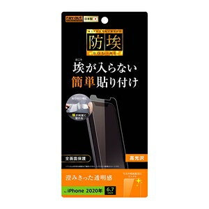 レイアウト iPhone 12 Pro Max(6.7インチ)用 液晶保護フィルム 指紋防止 光沢 RT-P28F/A1