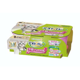 猫用 トイレ デオトイレ 子猫から体重5kgの成猫用 本体セット ツートンピンク ユニ・チャーム デオトイレコネコセイネコセツトピンク