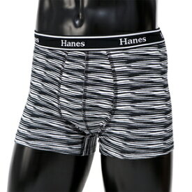 HA-HM6EQ201-011-L ヘインズ ボクサーブリーフ（ホワイト×ブラック・サイズ：L） Hanes 20FW グローバルバリューライン メンズ