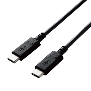 エレコム USB2.0ケーブル C-C 2.0m 3A（ブラック）  U2C-CC20NBK2