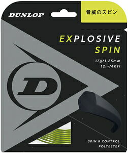�_�����b�v �d���e�j�X�p�X�g�����O EXPLOSIVE SPIN 12m�i�C�G���[�E1.25mm�j DUN-DST11001-300-125 DUNLOP �G�N�X�v���b�V�u�E�X�s��