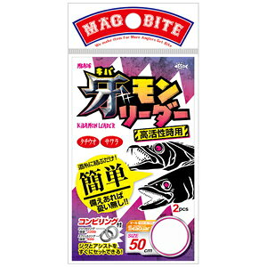 マグバイト 牙モンリーダー 50cm 50lb 2本セット MBA06-5050 MAGBAITE ショックリーダー