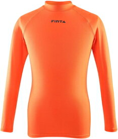 FNT-FTW7027-061-L FINTA（フィンタ） サッカー・フットサル用　インナーシャツ（オレンジ・サイズ：L） ユニセックス　長袖　ハイネック