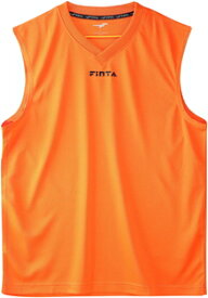 FNT-FTW7033-061-S FINTA（フィンタ） サッカー・フットサル用　インナーシャツ（オレンジ・サイズ：S） ユニセックス　メッシュ　ノースリーブ