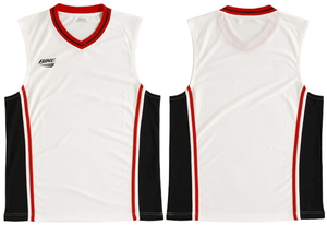 FNT-BK4614-205-L BIKE 卓抜 バイク バスケットボール用 ゲームシャツ WH サイズ：L RED 100%品質保証! ノースリーブ BK レディース