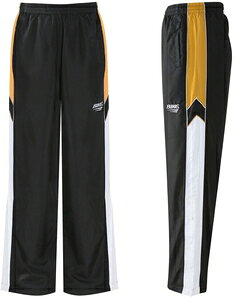 BIKE(バイク) ウォームアップパンツ(ブラック×ゴールド・サイズ:S) FNT-BK5341-0544-S ユニセックス ウインドウェア