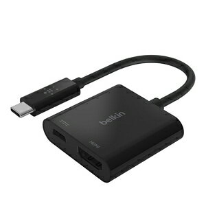 BELKIN 60W PDΉ USB-C to HDMI + USB-C ϊA_v^ USB-C to HDMI + USB-C 60W PD AVC002BTBK
