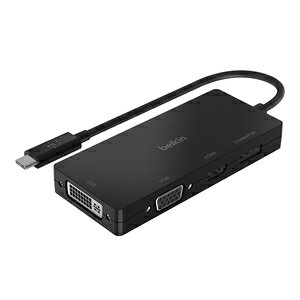 BELKIN USB-C - HDMI/DisplayPort/VGA/DVI fϊA_v^ AVC003BTBK