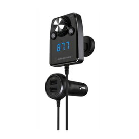 AT-FMR5BT-BK オーディオテクニカ Bluetooth搭載 FMトランスミッター 3.4A（2.4A/1.0A）/2ポート（ブラック） audio-technica