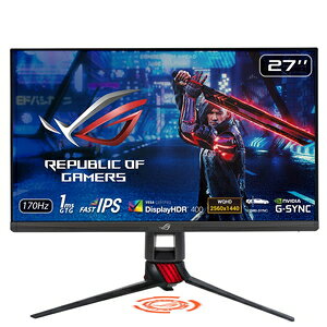 ASUSbGCX[X Q[~OtfBXvC(27^/Fast IPS/WQHD 2560×1440/170Hz/1ms/HDR400/HDMI2.0/DP1.2/VESA/3Nۏ)(ubN) ROG Strix XG279Q