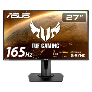 ASUSbGCX[X Q[~OtfBXvC(27^/IPS/FullHD 1920×1080/165Hz/1ms/HDMI1.4/DP1.2/VESA/3Nۏ)(ubN) TUF Gaming VG279QR