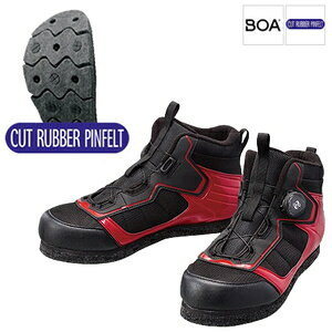 シマノ カットラバーピンフェルトフィットシューズ LT 26.0cm(レッド) 482181 SHIMANO FS-041Q カットラバーピンフェルト