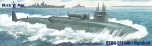 2022年のクリスマスの特別な衣装 1 350 SSBN-611 ジョン マーシャル 原子力潜水艦 新版 プラモデル ミクロミル