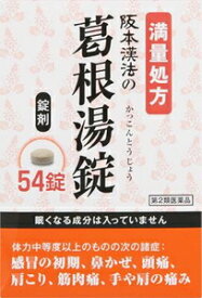 【第2類医薬品】阪本漢法の葛根湯錠 54錠 阪本漢法製薬 サカモトカンポウノカツコントウ54T [サカモトカンポウノカツコントウ54T]【返品種別B】◆セルフメディケーション税制対象商品