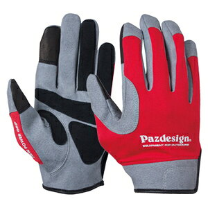 pYfUC ItVAO[uU[ MTCY(bhzCg) PGV-033_M(RD-WH) Pazdesign OFFSHORE GLOVE LEATHER