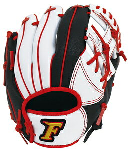 サクライ貿易 少年軟式野球用グラブ(ホワイト×レッド・サイズ:Jr-S) FG-1208 FALCON ファルコン 小学校低学年向け