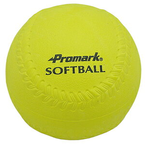 サクライ貿易 やわらかソフトボール 3号球(一般・中学生用) 1球入り(イエロー) SB-803PU PROMARK プロマーク 練習球
