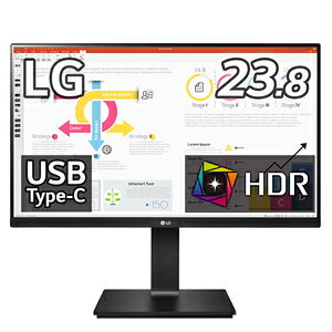 LGGNgjNXbGW[ tfBXvC(23.8^/IPS/WQHD 2560×1440/75Hz/5ms/HDR10/HDMI2.0/DP1.4/USB Type-C/VESA/3Nۏ؁EP_ۏ)(ubN) 24QP750-B