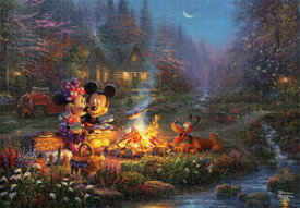 テンヨー トーマス・キンケード キャンバススタイル Mickey and Minnie Sweetheart Campfire 1000ピース【D-1000-079】 ジグソーパズル 【Disneyzone】