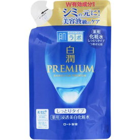 肌ラボ 白潤プレミアム 薬用浸透美白化粧水 しっとり詰替え用 170ml ロート製薬 シロジユンPビハクケシヨウシトリカエ