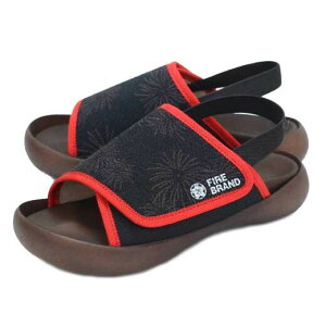 RegettaCanoe ���Q�b�J�k�[×���鉌�΃R���{ �o�b�N�x���g�t���L�b�Y�T���_��(�u���b�N×���b�h�E�T�C�Y�F18.0cm) CJFD3304-BLK/RED-18 ���Q�b�^�J�k�[ �L�b�Y�@FIRE BRAND