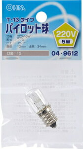 �I�[�� �p�C���b�g���@5W�@E12 �i�N���A�j LB-P32220V OHM [LBP32220V]