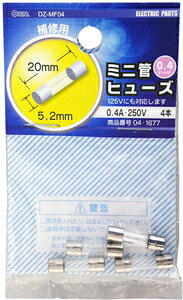 I[ ~jǃq[Y 0.4A-250V@4{ DZ-MF04 OHM [DZMF04]