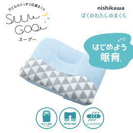 243310281-230 西川(nishikawa) スーグー ぼくのわたしのまくら(35×50cm・ブルー) suu goo SG01 東京西川 [ぼくのわたしのまくら]　睡眠科学研究所推奨 [243310281230]