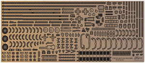 フジミ 1/700 艦NEXTシリーズ No.18 EX-101 日本海軍軽巡洋艦 多摩 純正エッチングパーツ【艦NX-18 EX-101】 ディテールアップパーツ