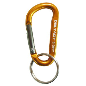 DBLTACT アルミカラビナ 5mm (ゴールド×ガンメタ(S)) DT-AK-053 #360303