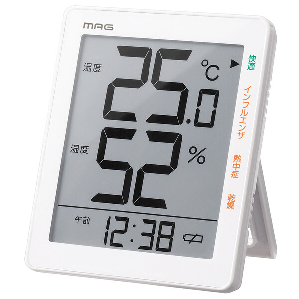 TH-105WH ノア精密 日本限定 温湿度計 NOA TH105WH お買い得 MAG デジタル温湿度計