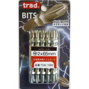 TRAD ��[�X�����r�b�g (+2×65mm) 10�{�g �}�O�l�b�g���� #820211 TDB-1065 �C���p�N�g�Ή� TDB-1065 �C���p�N�g�Ή� �}�O�l�b�g�t��