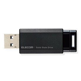 エレコム USB3.2(Gen2)対応 外付けポータブルSSD 500GB(ブラック)【PS5/PS4/PS4 PRO 動作確認済】 ESD-EPK0500GBK