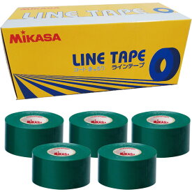 LTV-4025G ミカサ ラインテープ （グリーン・幅40mm×長さ25m×5巻入） MIKASA ソフトバレー、バドミントン用