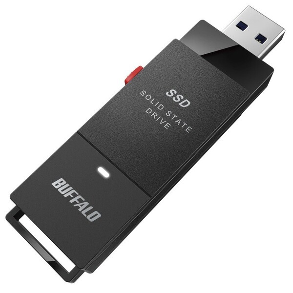 SSD-PUT250U3BC/N バッファロー USB 3.2(Gen 1)対応 外付けポータブルSSD 250GB【PS5/PS4/PS4 PRO 動作確認済】