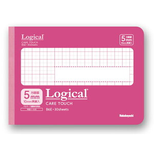 ナカバヤシ ロジカル・ケアタッチ・抗ウイルス表紙ノート B6ヨコサイズ・方眼5mm(ピンク) Nakabayashi HB6-H501E-P
