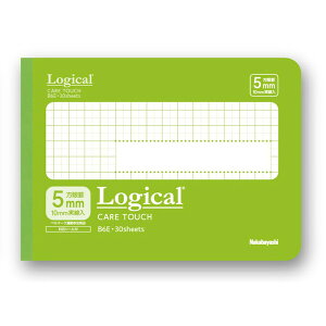 ナカバヤシ ロジカル・ケアタッチ・抗ウイルス表紙ノート B6ヨコサイズ・方眼5mm(グリーン) Nakabayashi HB6-H501E-G