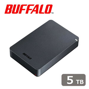 �o�b�t�@���[�bBUFFALO USB 3.1(Gen 1)/3.0/2.0�Ή� �|�[�^�u���n�[�h�f�B�X�N 5TB�i�u���b�N�j HD-PGF5.0U3-GBKA