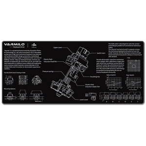VarmiloiA~j ECJjJXCb` }EXpbh XLTCYi900×400×3mmj Varmilo EC Mechanical Switch Mousepad XL MPECMECHANICALSWITCH
