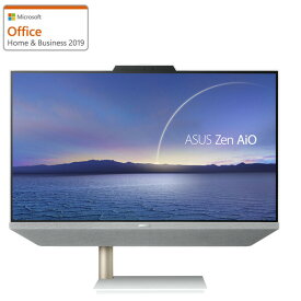 A5401W-I510500PLO/X ASUS（エイスース） 23.8型 一体型 デスクトップパソコン ASUS Zen AiO 24 A5401W　ホワイト （Core i5/ 8GB/ SSD 256GB+HDD 1TB/ Officeあり）ワイヤレスキーボード+ワイヤレスマウス付属