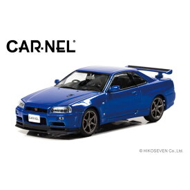 CAR-NEL 1/43 日産 スカイライン GT-R VspecII (BNR34) 2000 Bayside Blue【CN430002】 ミニカー