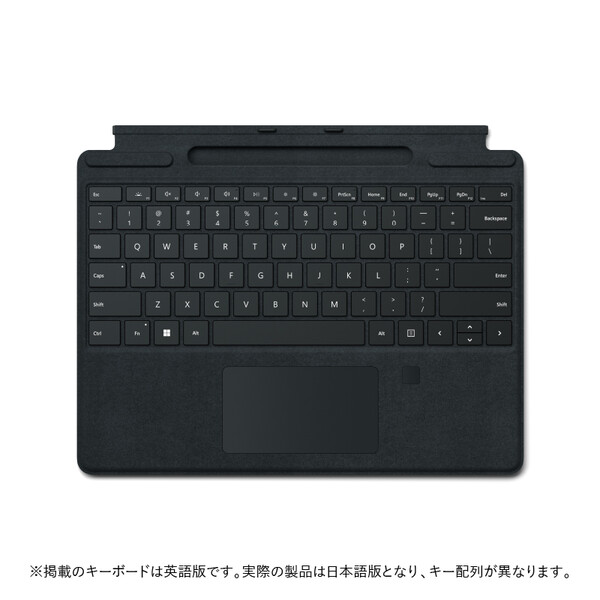 8XF-00019 マイクロソフト Microsoft Surface Pro キーボード 超特価 注目ブランド Signature ブラック 指紋認証センサー付き
