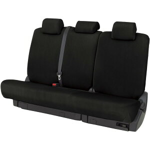 BONFORM シートカバー スキニーニット 普通車後席用 丸洗いOK 撥水素材 リヤシートベルト対応 伸縮生地(ブラック) 4040-64BK ボンフォーム