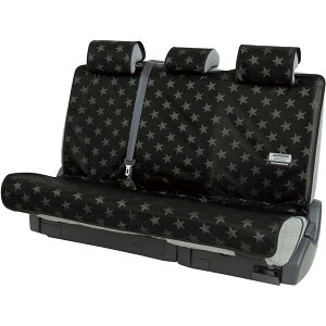 BONFORM シートカバー ファインスター 取付簡単 丸洗いOK リヤシートベルト対応 防水生地 リヤ(ベルト対応)(ブラック) 4046-28BK ボンフォーム