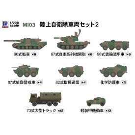 ピットロード 1/700 陸上自衛隊 車両セット2【MI03】 プラモデル