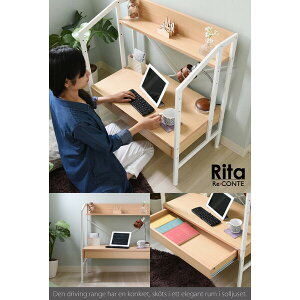 JK-PLAN(�W�F�C�P�C�E�v����) �p�\�R���f�X�N(�z���C�g) DRT-1001-WH Rita series Desk(���^) [DRT1001WH]