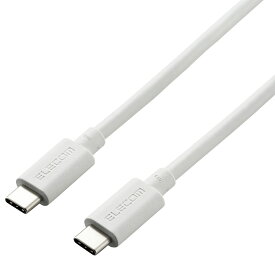 エレコム USB Type C ケーブル USB-C to USB-C 0.8m 充電/データ転送用 PD 100W 5A USB4 RoHS指令準拠（シルバー） USB4-APCC5P08SV