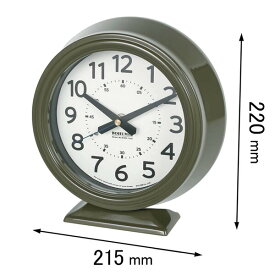 ダルトン 置き時計 DULTON ボフミル クロック（カーキ） K925-1256KH [K9251256KH]【返品種別A】