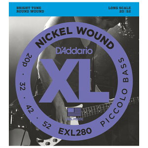 ダダリオ エレキベース弦(Piccolo) EXL280 D'Addario XL NICKEL